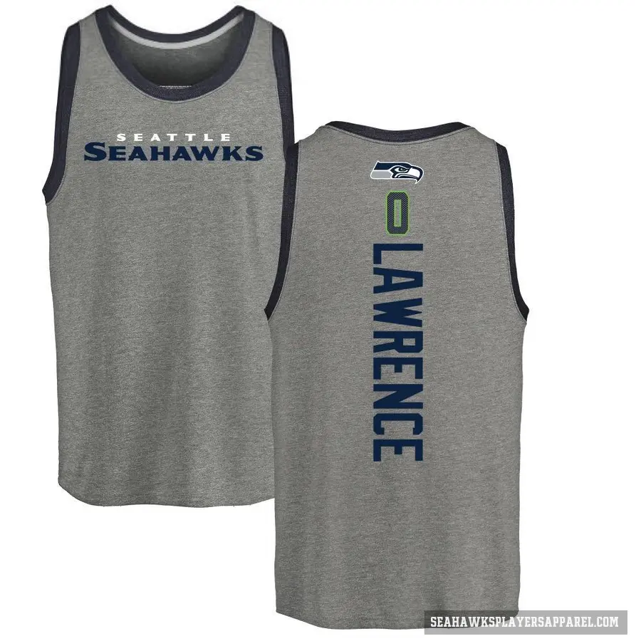 Men's ＃0 DeMarcus Lawrence Seattle Seahawks Ash Backer Tank Top