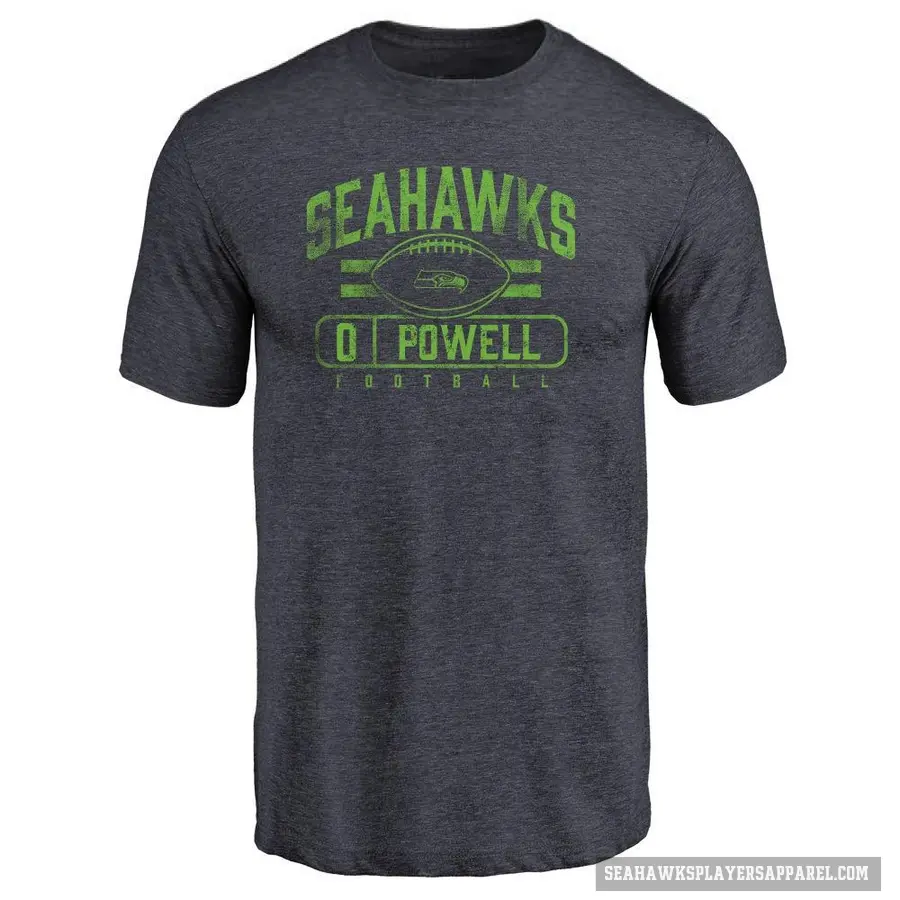 Youth ＃0 Cornell Powell Seattle Seahawks Navy Flanker T-Shirt