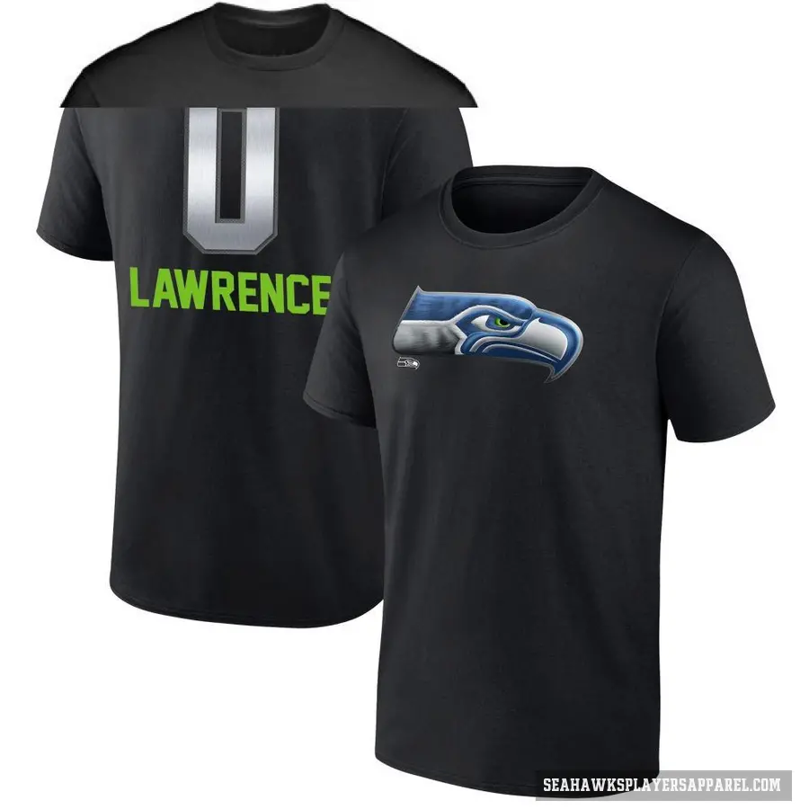Youth ＃0 DeMarcus Lawrence Seattle Seahawks Black Midnight Mascot T-Shirt
