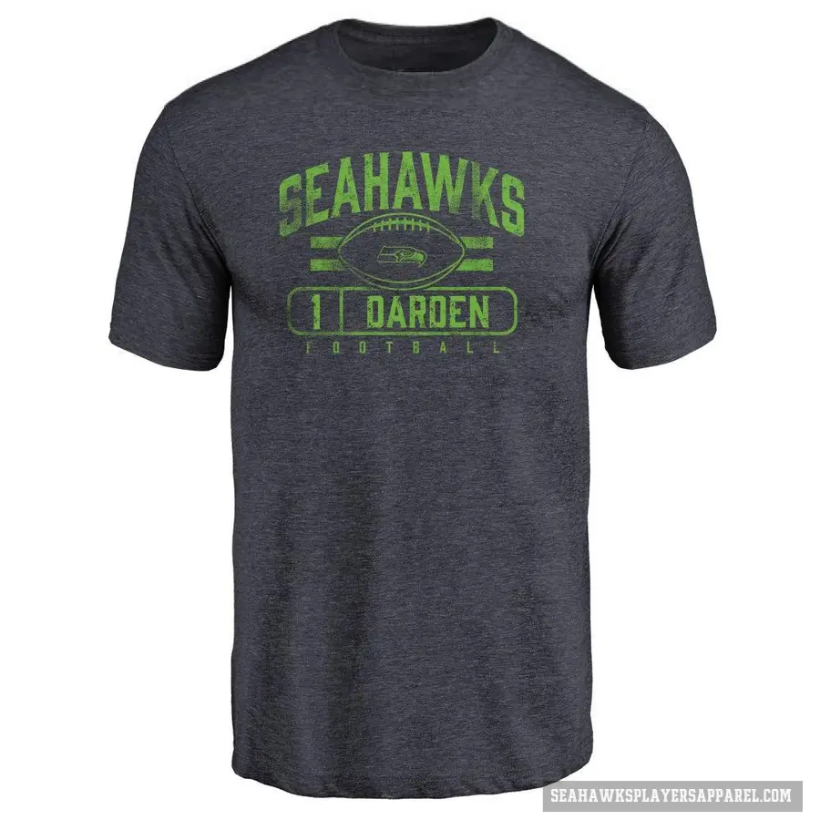 Youth ＃1 Jaelon Darden Seattle Seahawks Navy Flanker T-Shirt