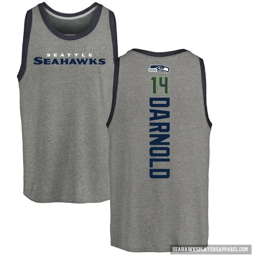 Youth ＃14 Sam Darnold Seattle Seahawks Ash Backer Tank Top