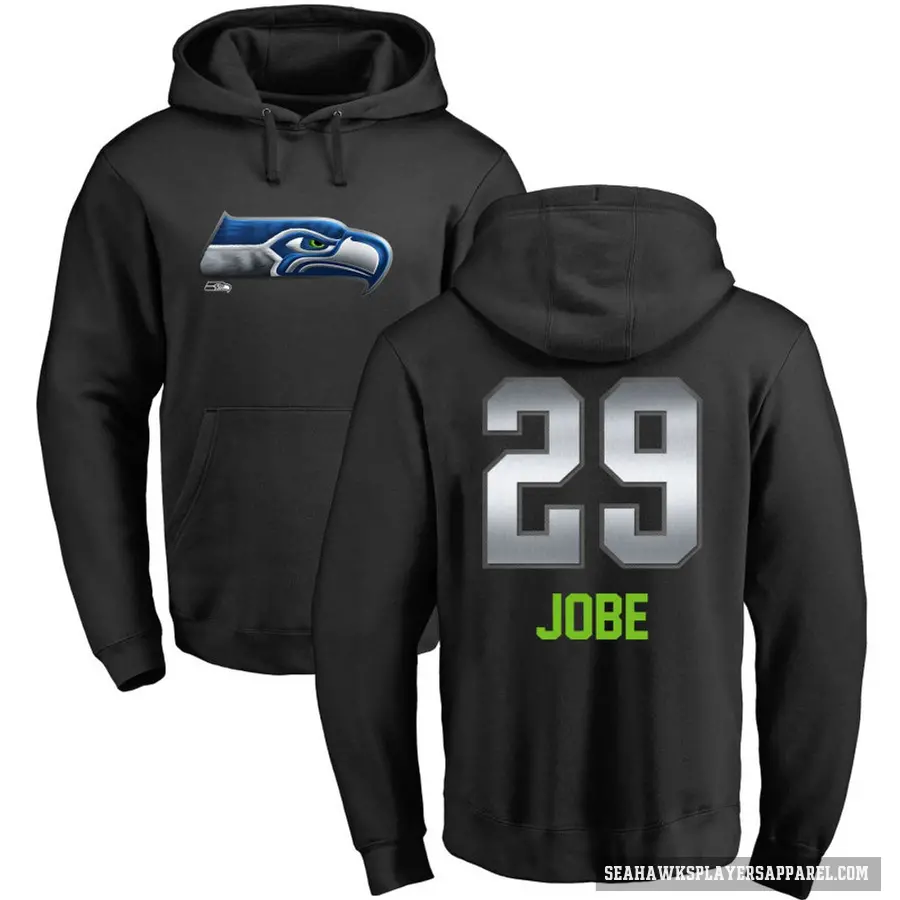 Youth ＃29 Josh Jobe Seattle Seahawks Black Midnight Mascot Pullover Hoodie