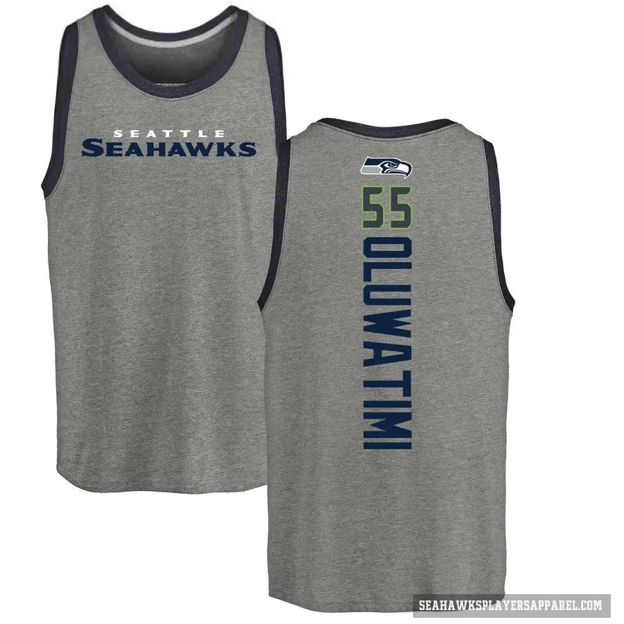 Youth ＃55 Olu Oluwatimi Seattle Seahawks Ash Backer Tank Top